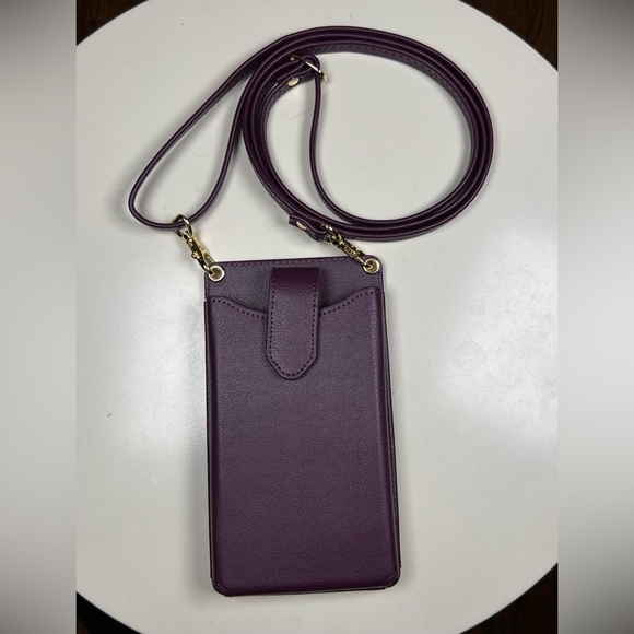 NWOT Purple Peacocktion Crossbody Cell Phone Purse With Card Slots With RFID - Picture 2 of 5